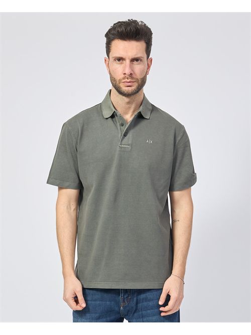 Polo uomo AX in pique di cotone ARMANI EXCHANGE | XM000509-AF13055U8051